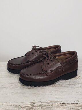 NWOT Hitchcock Wide Leather Men's Oxford Shoes 8.5  Wide 5E Lace UP
